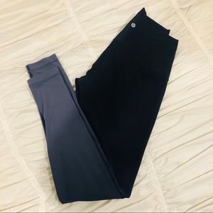 Lululemon black/gray ombré leggings